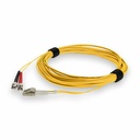 AddOn 1m ST to LC Yellow OM4 Duplex OFNR (Riser-Rated) TAA Fiber Patch Cable