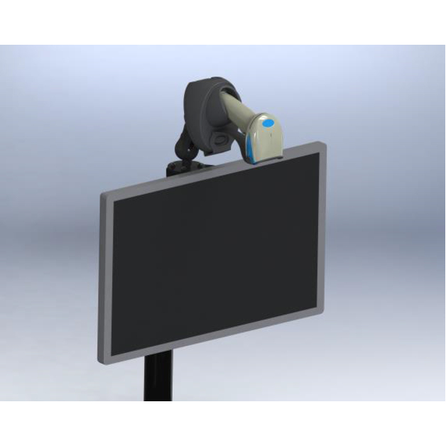 CMS KN 101 Cart Mount for Scanner - Black