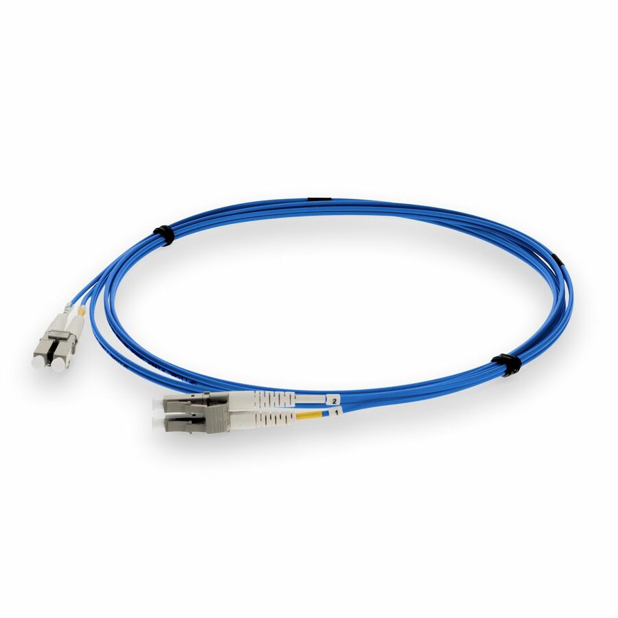 AddOn 3m LC to LC Blue OM2 Duplex OFNR (Riser-Rated) TAA Fiber Patch Cable