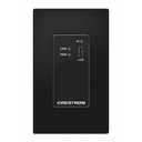 Crestron DM Lite 4K60 4:4:4 Transmitter for USB-C® DisplayPort™ Signal Extension over CATx Cable, Wall Plate, Black