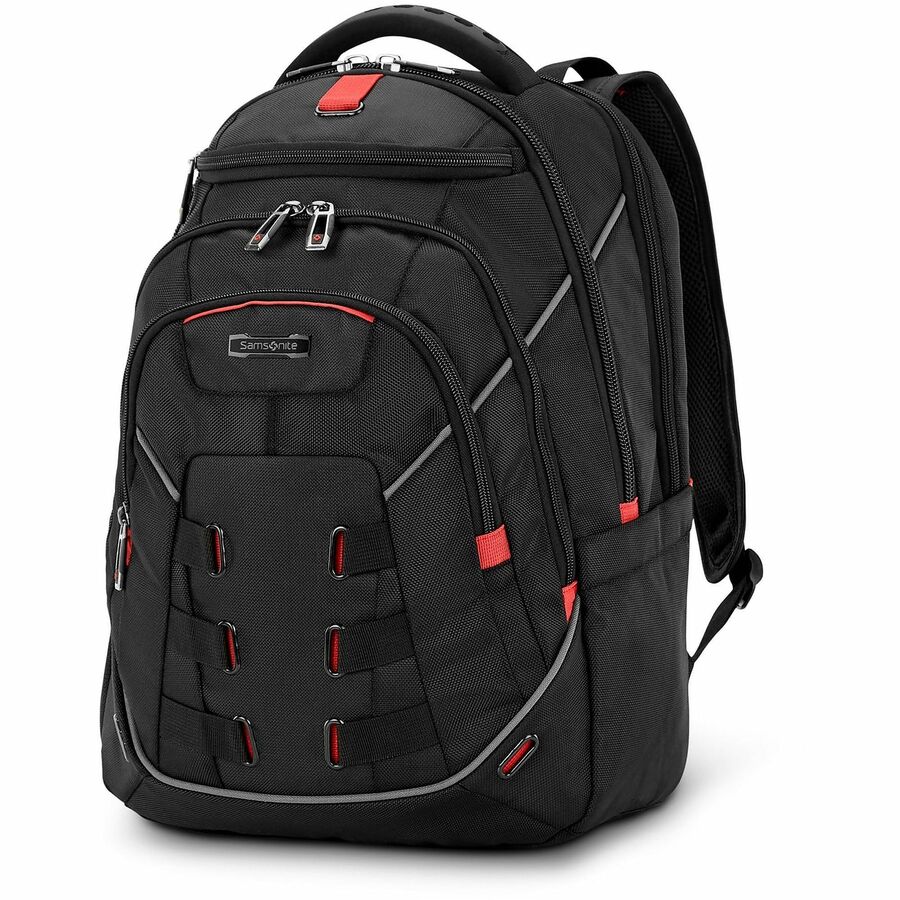 Samsonite Tectonic Nutech Carrying Case Rugged (Backpack) for 11" to 17" Notebook, Tablet, Water Bottle, Umbrella, Card, Accessories - Black