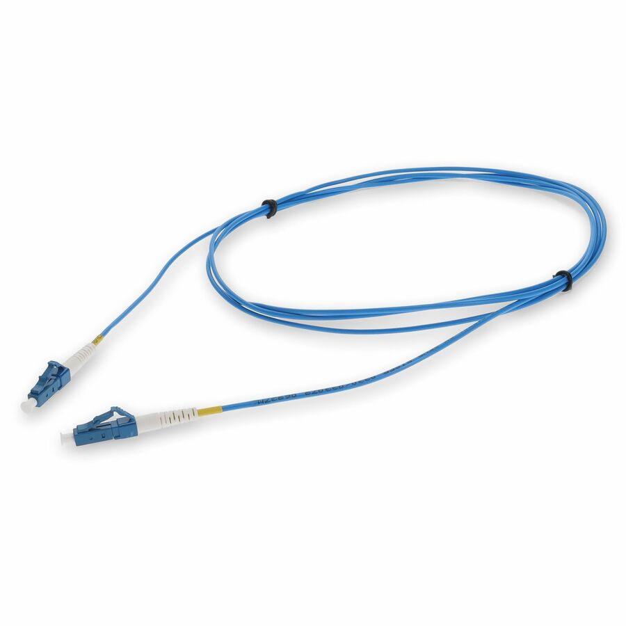 AddOn 10m LC to LC Blue OS2 Simplex OFNR (Riser-Rated) SMF Fiber Patch Cable