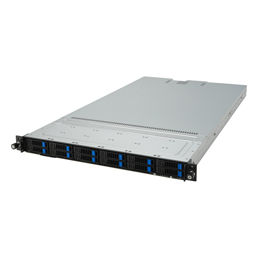 Asus RS500A-E12-RS12U-12W16B Barebone System - 1U Rack-mountable - Socket SP5 LGA-6096 - 1 x Processor Support