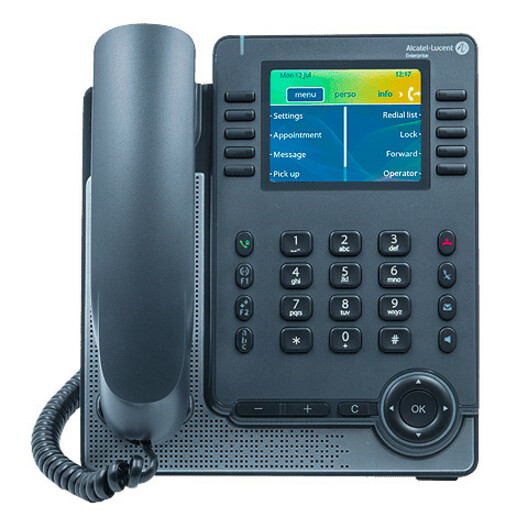 Alcatel-Lucent ALE-30h IP Phone - Corded - Corded - Desktop, Wall Mountable - Gray
