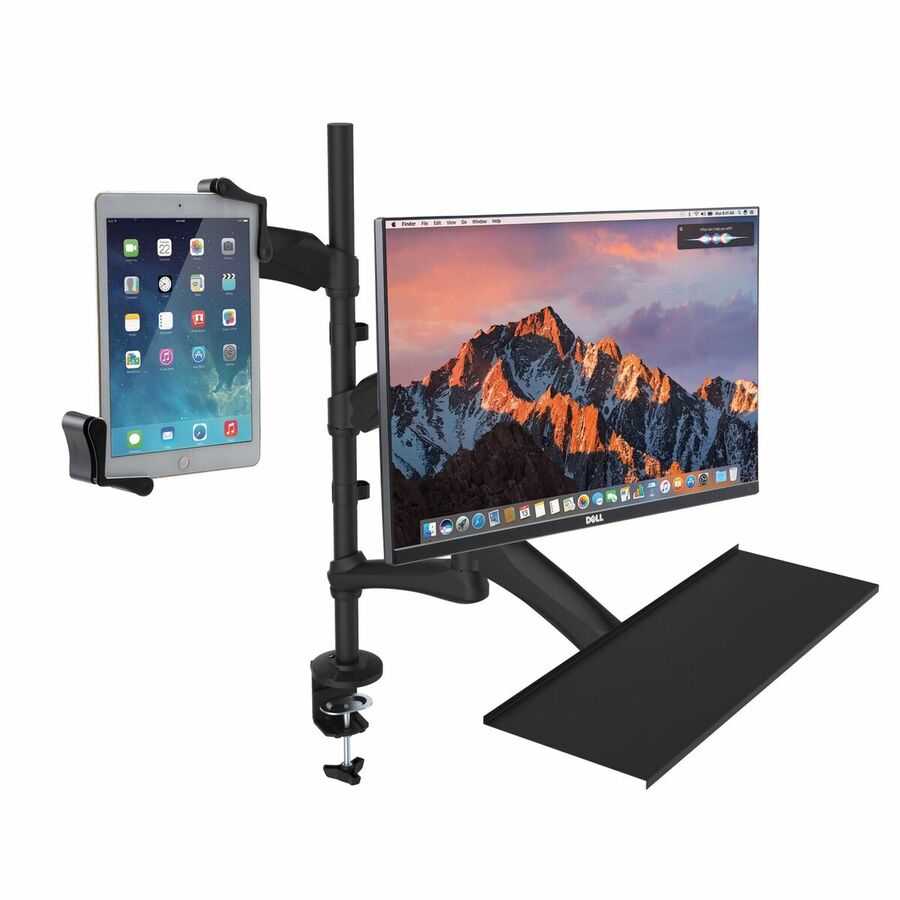 CTA Digital PAD-2AMTK Desk Mount for Monitor, Tablet, Keyboard - Black