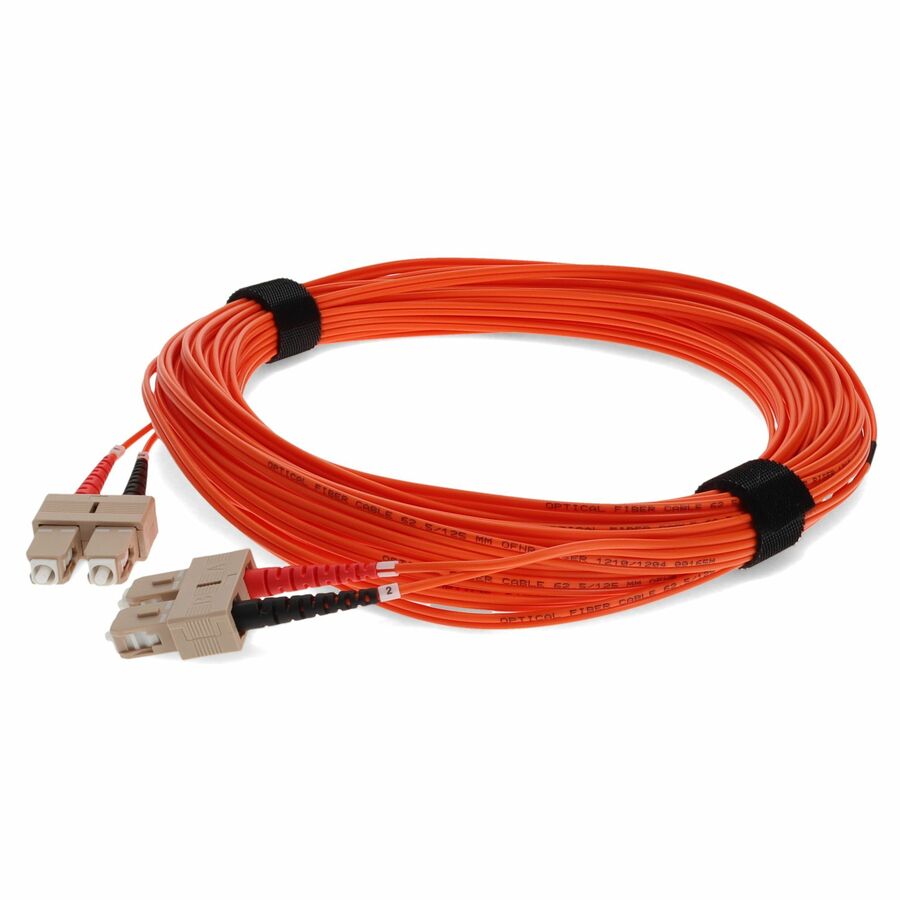 AddOn 30m SC (Male) to SC (Male) Orange OM1 Duplex Fiber OFNR (Riser-Rated) Patch Cable