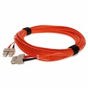 AddOn 30m SC (Male) to SC (Male) Orange OM1 Duplex Fiber OFNR (Riser-Rated) Patch Cable