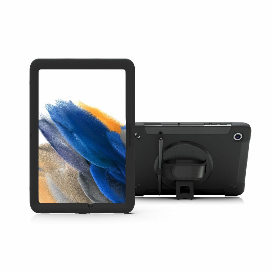 CTA Digital Protective Case with Built-in 360 Degree Rotatable Grip Kickstand & Pen Slot for Samsung Galaxy Tab A8 10.5â€� Tablet