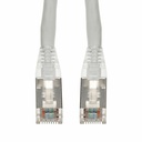AddOn 10ft White CAT 6A Shielded PVC Ethernet Cable Snagless Easy Clear Boot TAA RJ-45 M/M
