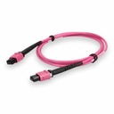 AddOn 4m MPO/UPC to MPO/UPC Magenta OM4 OFNP (Plenum-Rated) 12-Strand Fiber Patch Cable