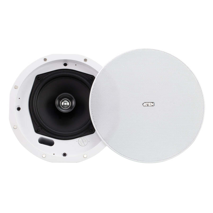 ATEN AS106 2-way Ceiling Mountable Speaker - 60 W RMS - White