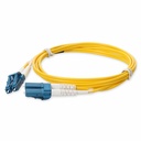 AddOn 3m LC to LC Yellow OS2 Duplex OFNP (Plenum-Rated) TAA SMF Fiber Patch Cable