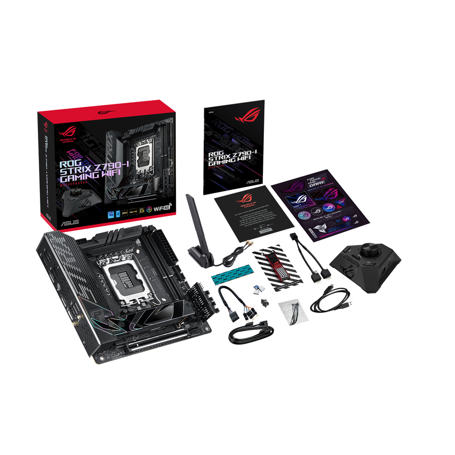 Asus ROG Strix STRIX Z790-I GAMING WIFI Gaming Desktop Motherboard - Intel Z790 Chipset - Socket LGA-1700 - Mini ITX
