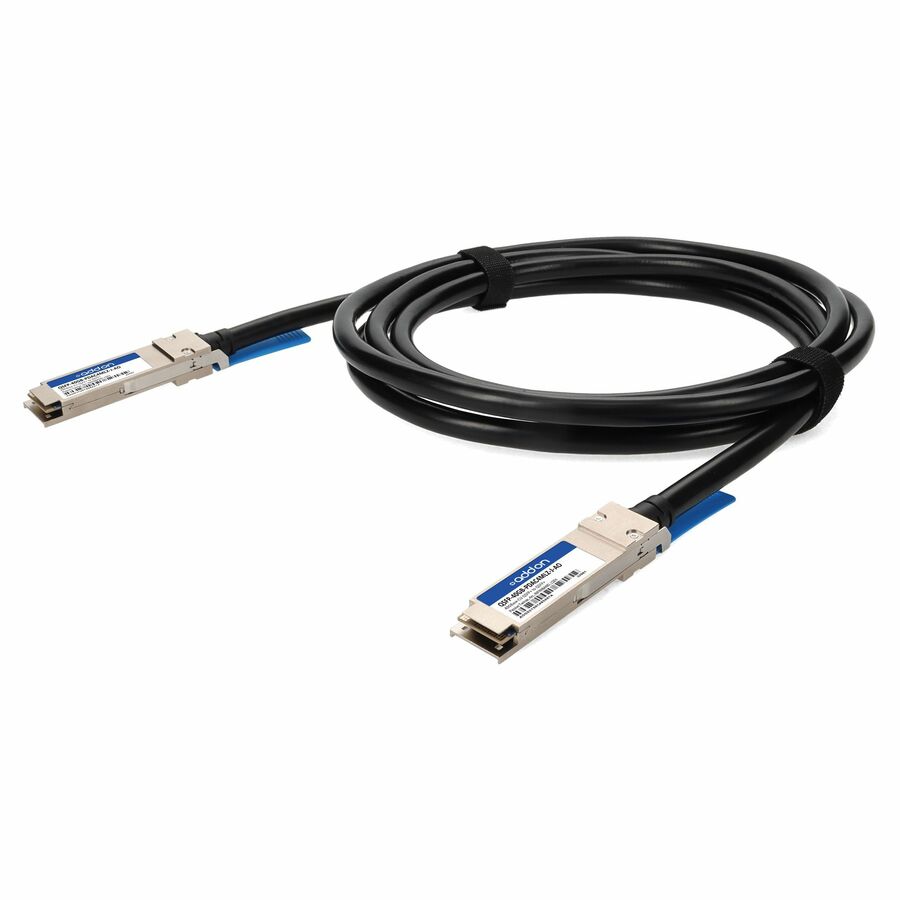 AddOn Juniper Networks® Compatible TAA 40GBase-CU QSFP+ to QSFP+ Direct Attach Cable (Passive Twinax, 4m, Infiniband FDR10, 26AWG, LSZH)