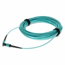 AddOn 19m MPO/UPC to MPO/UPC Aqua OM4 OFNP (Plenum-Rated) 12-Strand Fiber Patch Cable