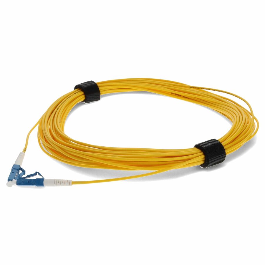 AddOn 20m LC to LC Yellow OS2 Simplex OFNR (Riser-Rated) TAA SMF Fiber Patch Cable