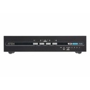 ATEN 4-Port USB DisplayPort/HDMI Dual Display Universal Secure KVM Switch Kit with CAC (PSD PP v4.0 Compliant)