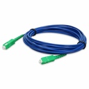 AddOn 3m ASC to ASC Blue OS2 Simplex Armored OFNR (Riser-Rated) SMF Fiber Patch Cable