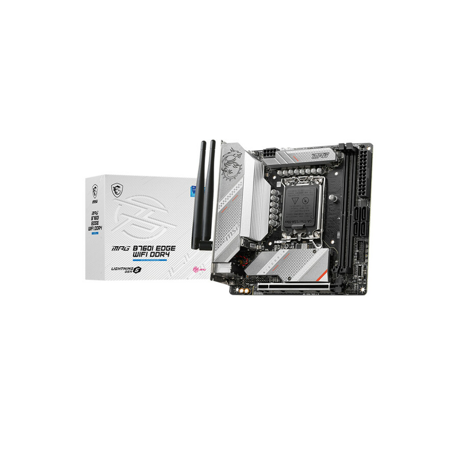 MSI MPG B760I EDGE WIFI DDR4 Gaming Desktop Motherboard - Intel B760 Chipset - Socket LGA-1700 - Mini ITX