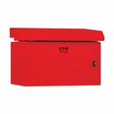 Eaton Tripp Lite Series SmartRack Industrial Enclosure - NEMA 3R, Wall Mount, Metal, Locking, Fan With Thermal Switch, 16.5 in. Depth, 6U, Red