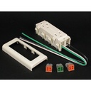 Wiremold 2400 15A Duplex Receptacle Fitting