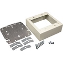 Wiremold Mounting Box for Cable Raceway - Ivory
