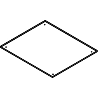 Wiremold RFB9 and RFB11 Series Mudcap for Terrazzo Floor Applications