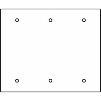 Wiremold RFB9 and RFB11 Series Blank Device Plate