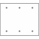 Wiremold RFB9 and RFB11 Series Blank Device Plate