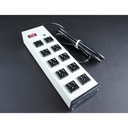 Wiremold Plug-In Outlet Center 10-Outlet Power Strip
