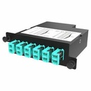 Ortronics Infinium Ultra M4 Cassette-12 Fiber-LC Duplex to MPOM-OM4-Universal Polarity