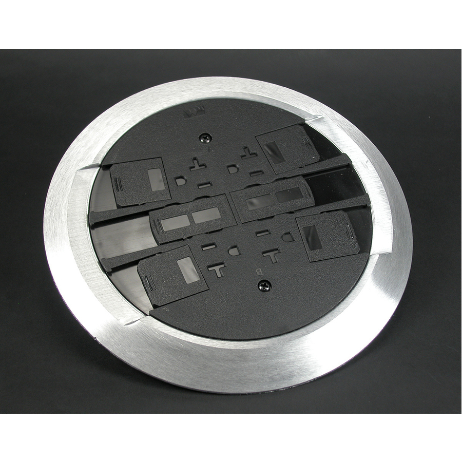 Wiremold RC4 Multi-Service Poke-Thru Finish Flange and Slide Holder Assembly