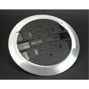 Wiremold RC4 Multi-Service Poke-Thru Finish Flange and Slide Holder Assembly