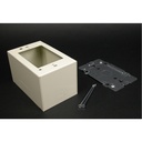 Wiremold Device Box Fitting Series - Extra Deep Box - Ivory