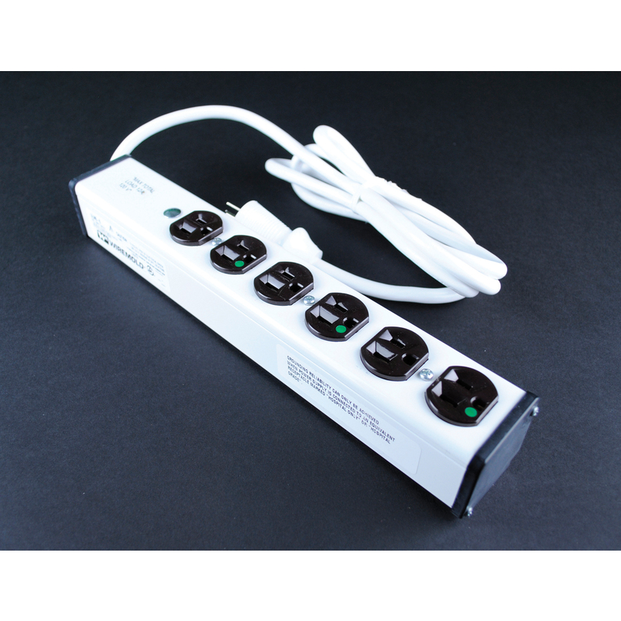 Wiremold Plug-In Outlet Center 6-Outlet Power Strip