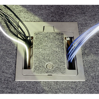 Wiremold RFB11 A/V Four-Compartment Eleven-Gang Floor Box