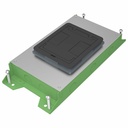 Wiremold RFBA 2-Gang Shallow Floor Box - On Grade