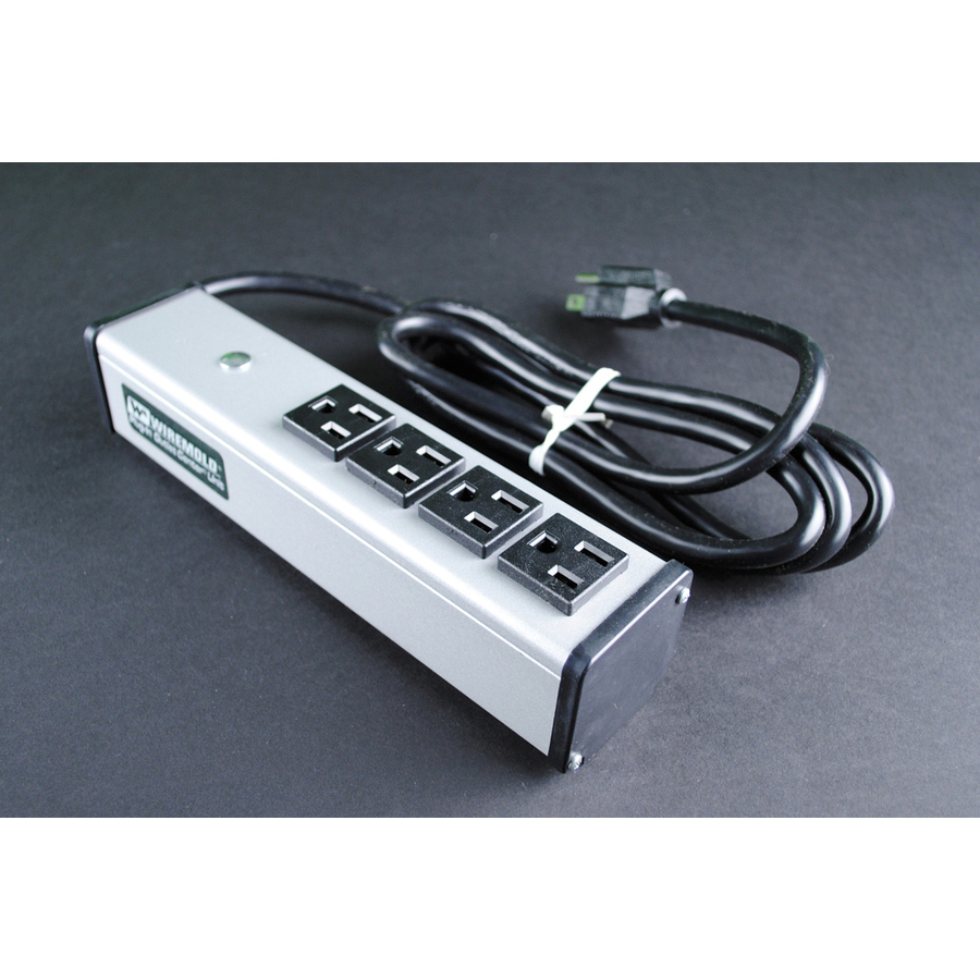 Wiremold Plug-In Outlet Center 4-Outlet Power Strip