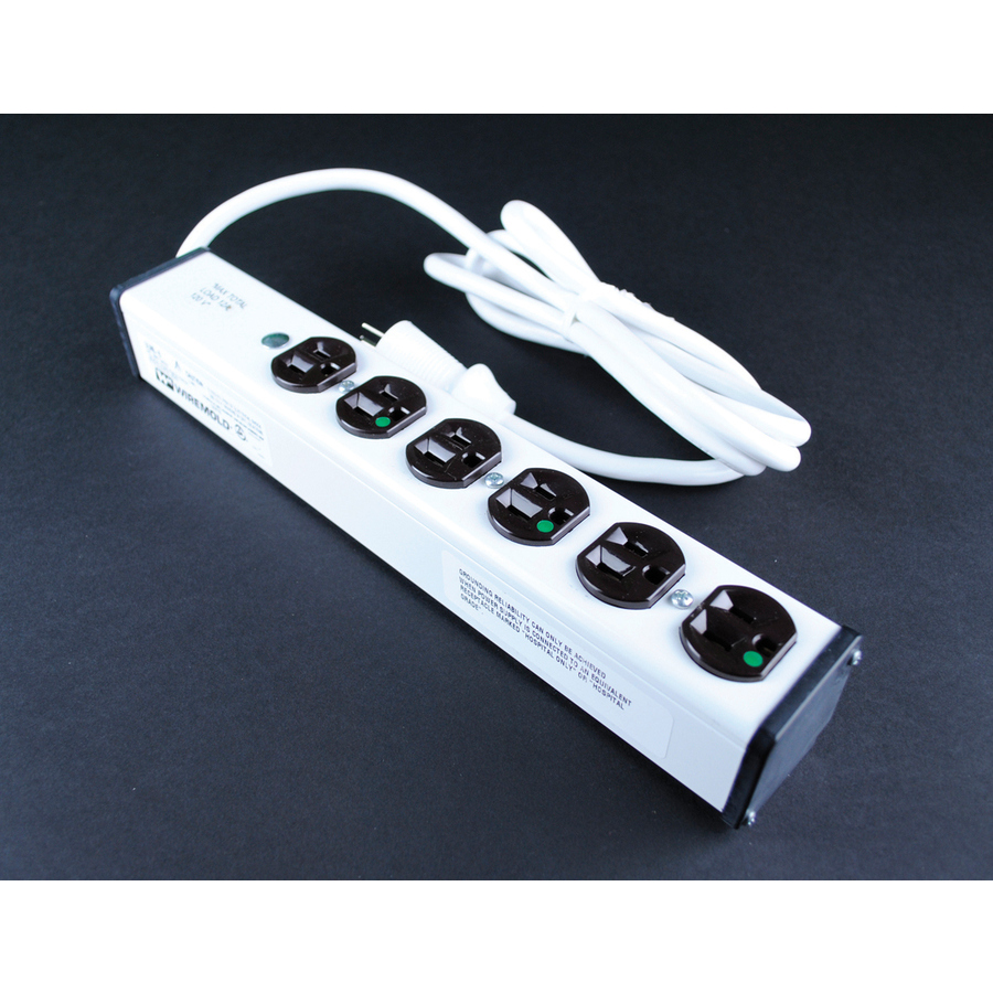 Wiremold Plug-In Outlet Center 6-Outlet Power Strip