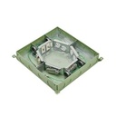 Wiremold Resource RFBE Series Six Gang On-Grade Floor Box