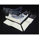Wiremold 2400D Radiused Divided Flat Elbow Fitting