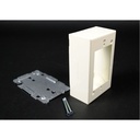 Wiremold V2048 Mounting Box - Ivory