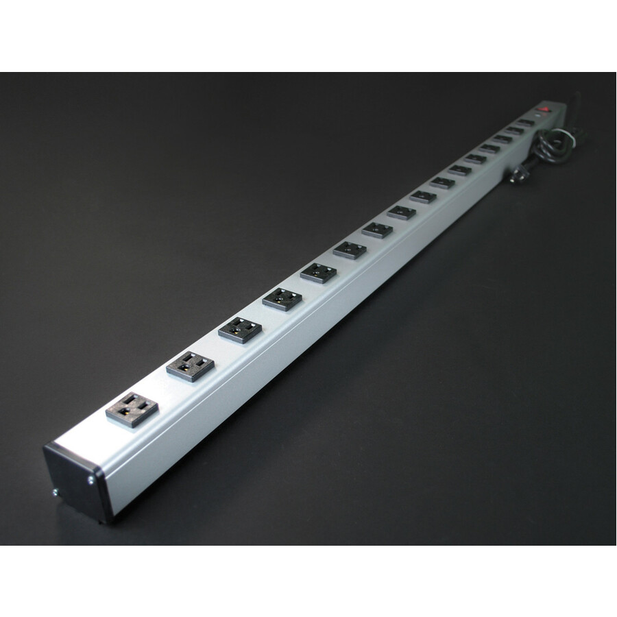 Wiremold Plug-In Outlet Center Unit / 120V/15A/48" Long/16 O/L /Lighted Switch/6' Cord