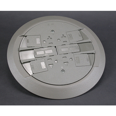 Wiremold RC4 Multi-Service Poke-Thru Finish Flange and Slide Holder Assembly