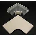 Wiremold 4000 Radiused Full Capacity Flat Elbow Fitting