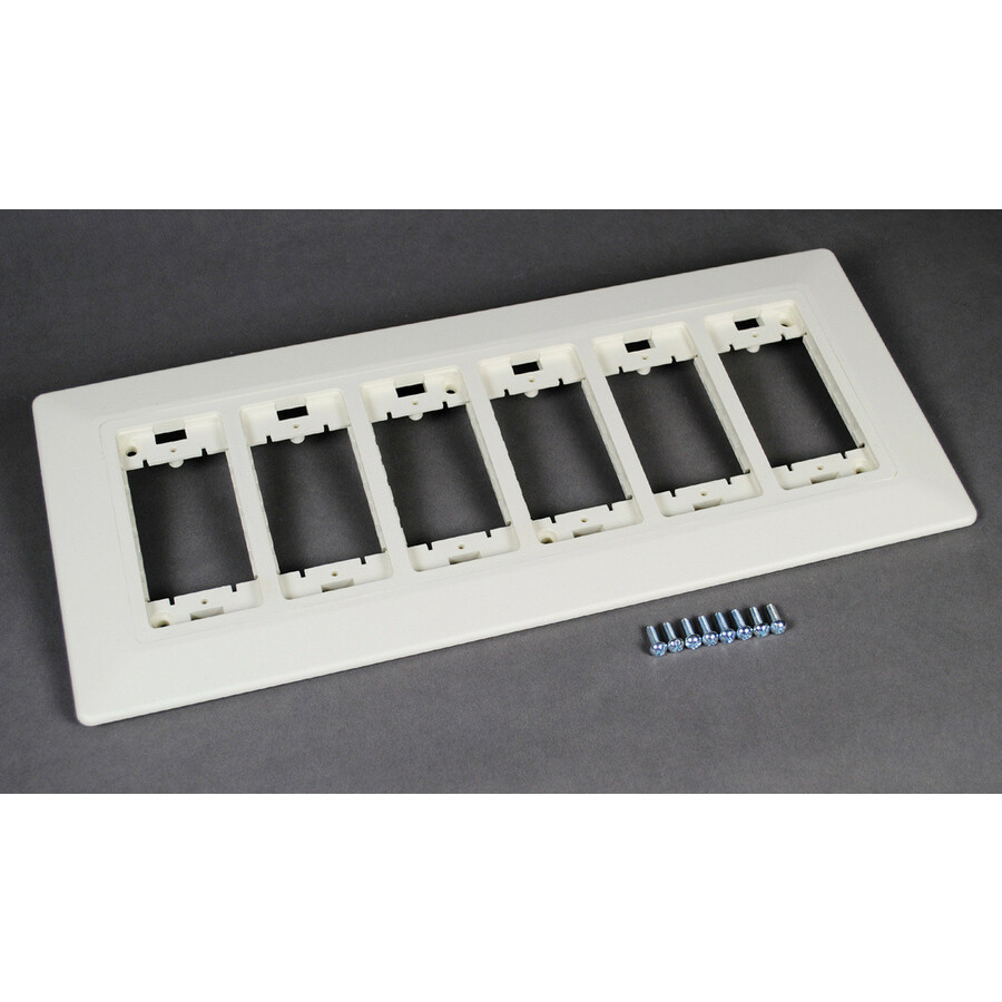 Wiremold WallSource Mounting Bracket for Faceplate, Module, Ceiling Box, Gang Box - Ivory