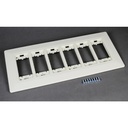 Wiremold WallSource Mounting Bracket for Faceplate, Module, Ceiling Box, Gang Box - Ivory