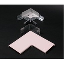 Wiremold 2400D Divided Flat Elbow Fitting
