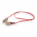AddOn 5m SC to SC Red OM4 Duplex OFNR (Riser-Rated) Fiber Patch Cable