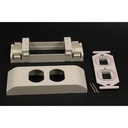 Wiremold V2407-2CM Mounting Bracket for Keystone Module, Cable Raceway - Ivory